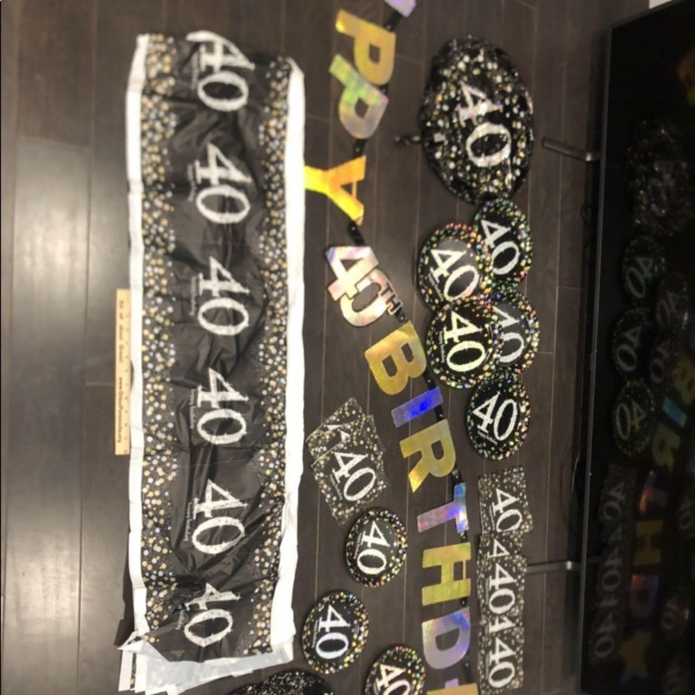 40th birthday decor🏷
